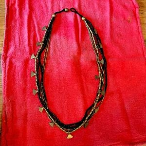 Vintage Indian made necklace, 22 in
